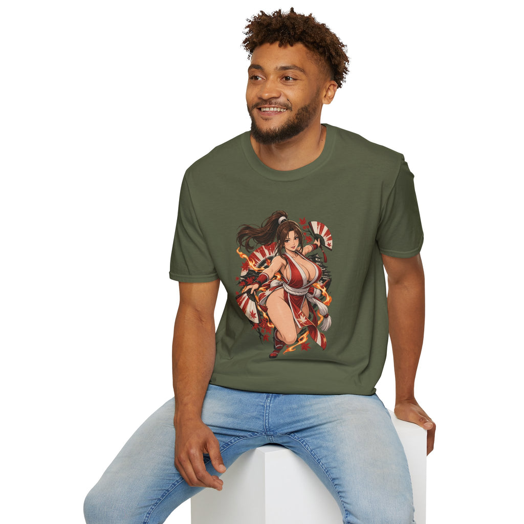 Mai Shiranui | Fatal Fury | Anime Style Pin up Girl Warrior T-Shirt