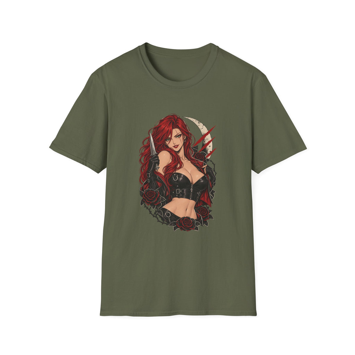 Katarina | League of Legends | Gothic Redhead Pin Up Assasin T-Shirt