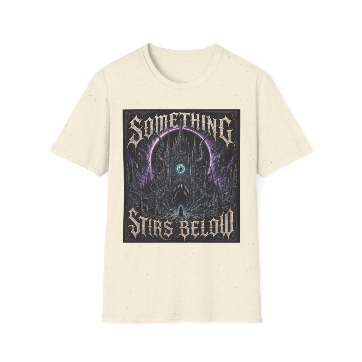 Something Stirs Below T-Shirt — Gothic Dark Fantasy Graphic Tee