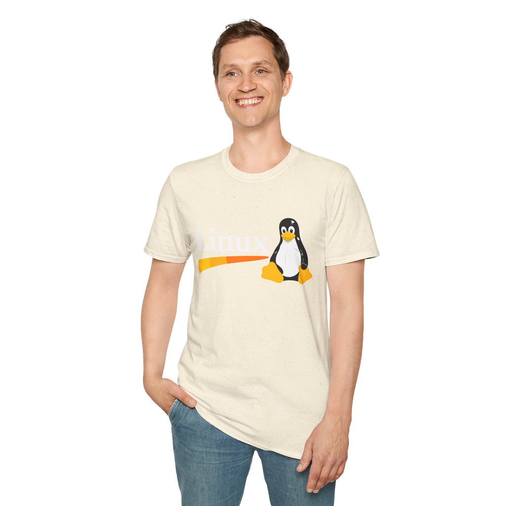 Linux Penguin Logo T‑Shirt — Retro Tech Tee for Developers & Open Source Fans