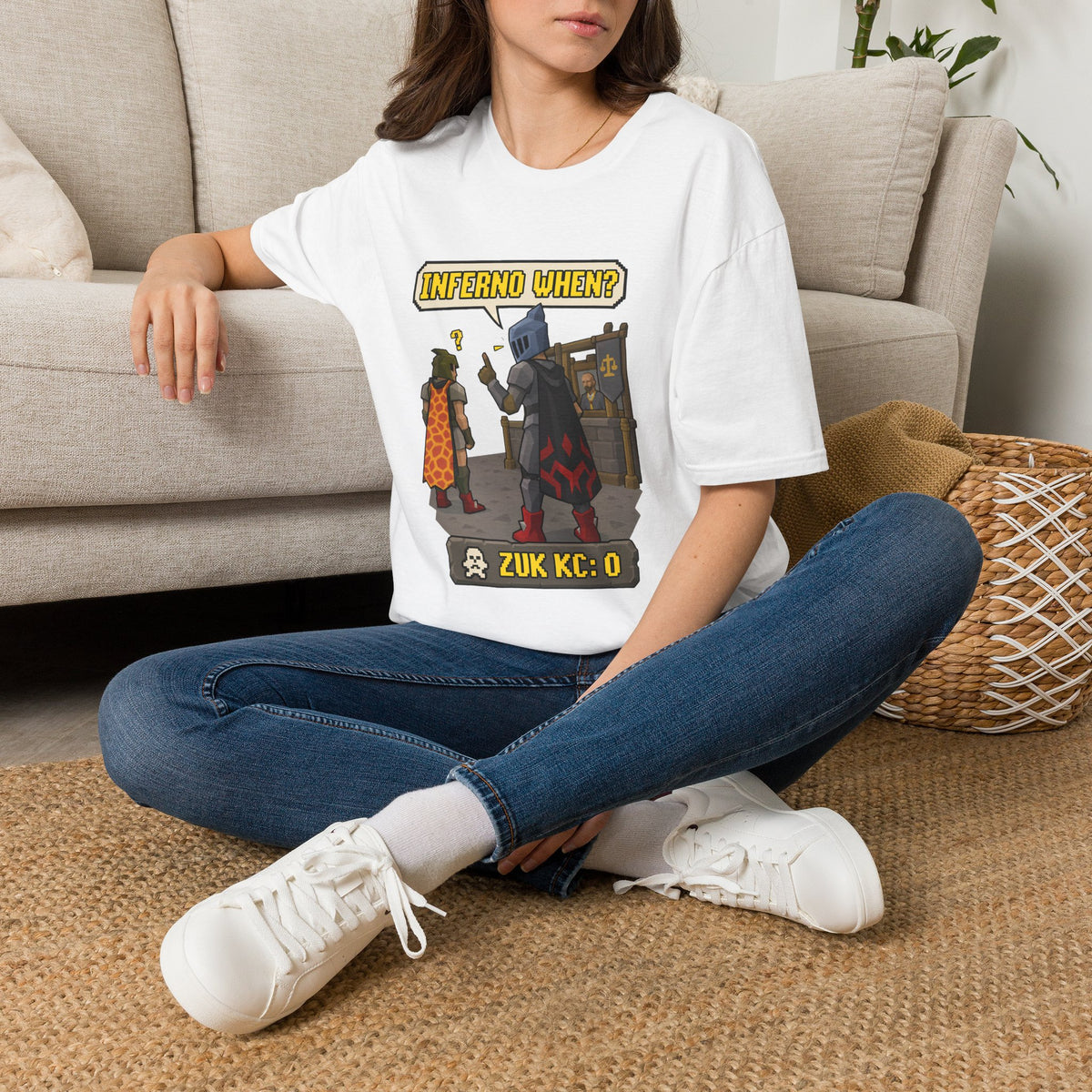 Inferno When? RuneScape Humor T-Shirt - Zuk KC Count Gaming Tee