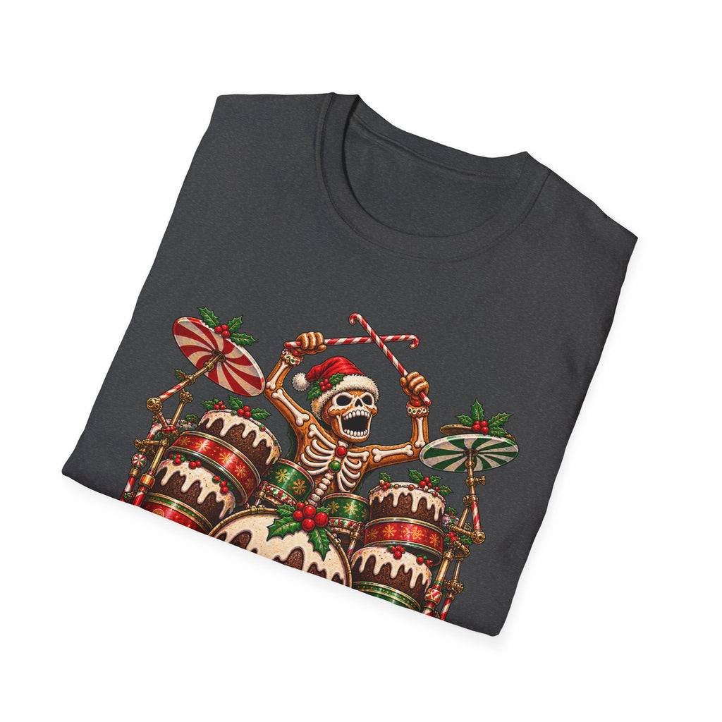 Gingerbread Headbangers | Drummer Christmas T-Shirt