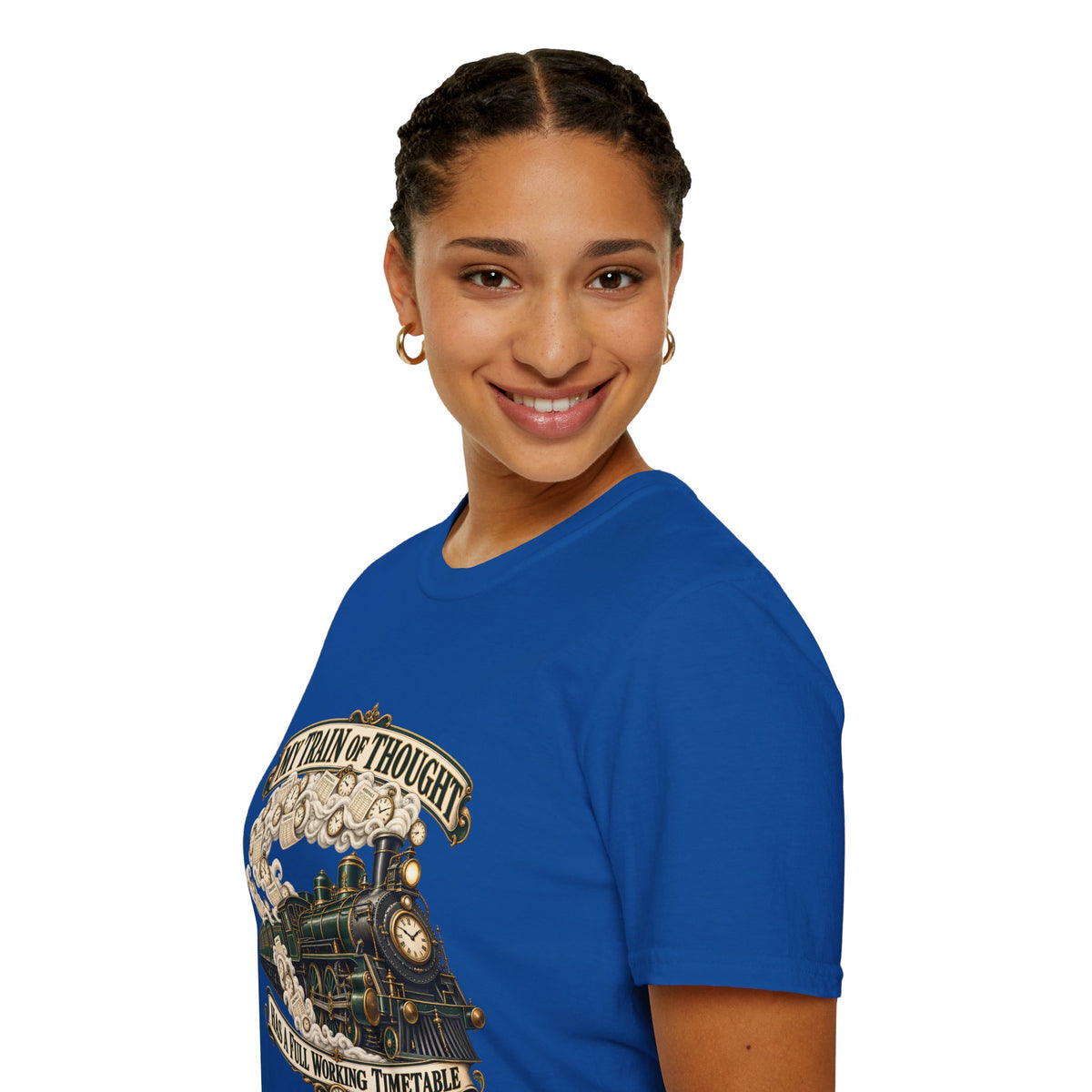 Train of Thought Vintage Steam Engine T-Shirt | My Train of Thought Has a Full Working Timetable