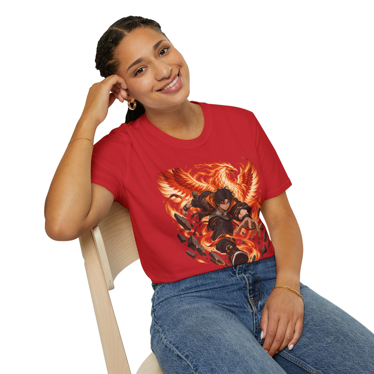The Phoenix Warrior | Japanese Style | Anime Ninja T Shirt