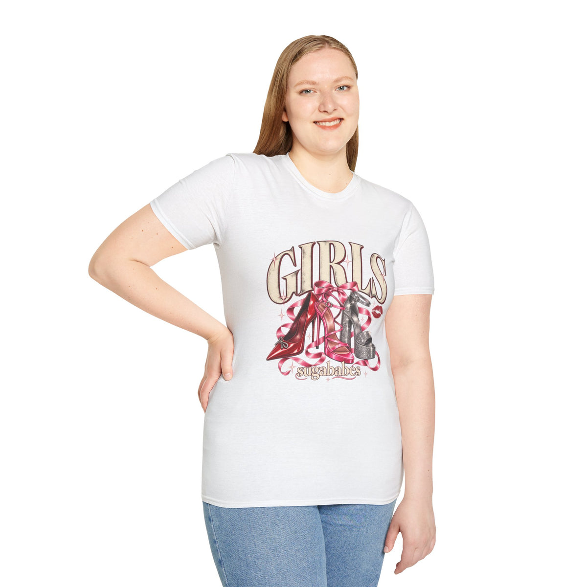 Sugababes |  Red Heels & Ribbons | Girls Night T Shirt