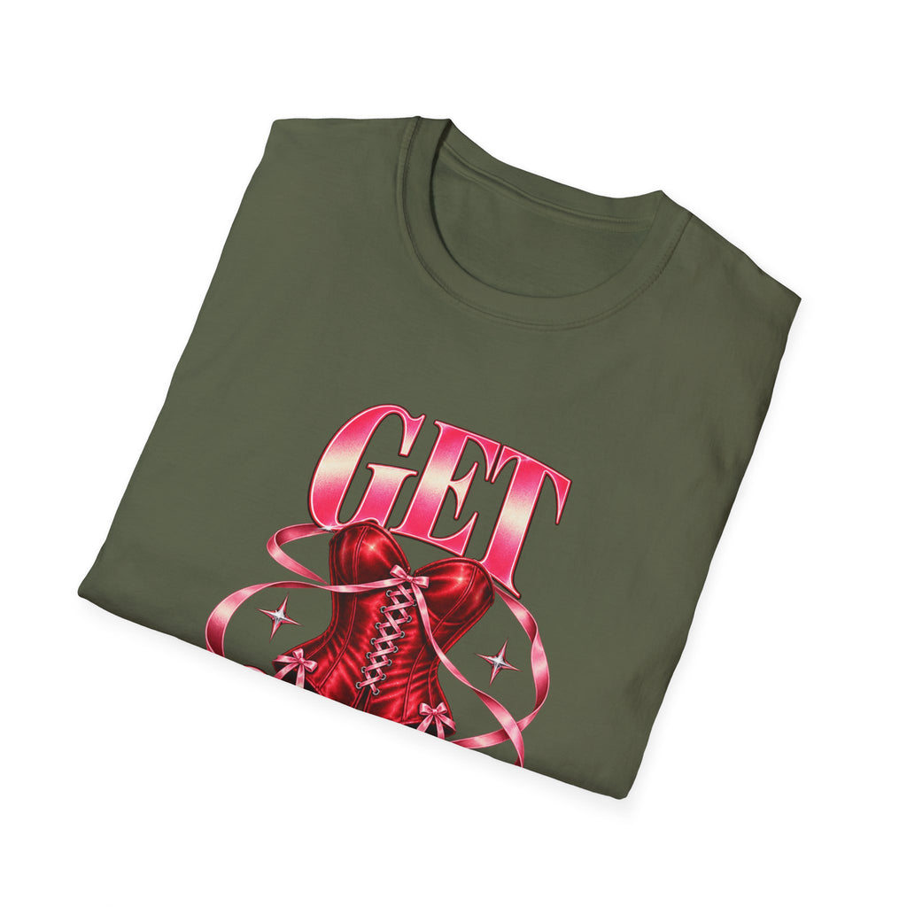 Get Sexy | Sugababes | Corset Retro Pink Y2K Vibe Graphic T Shirt
