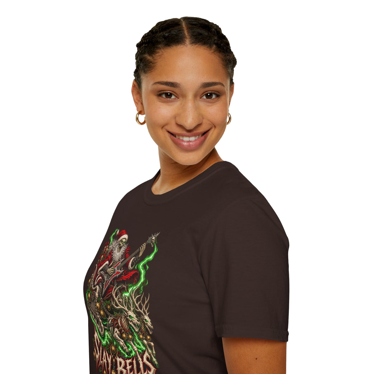 Slay Bells | Santa Clauses Horror Christmas T-Shirt