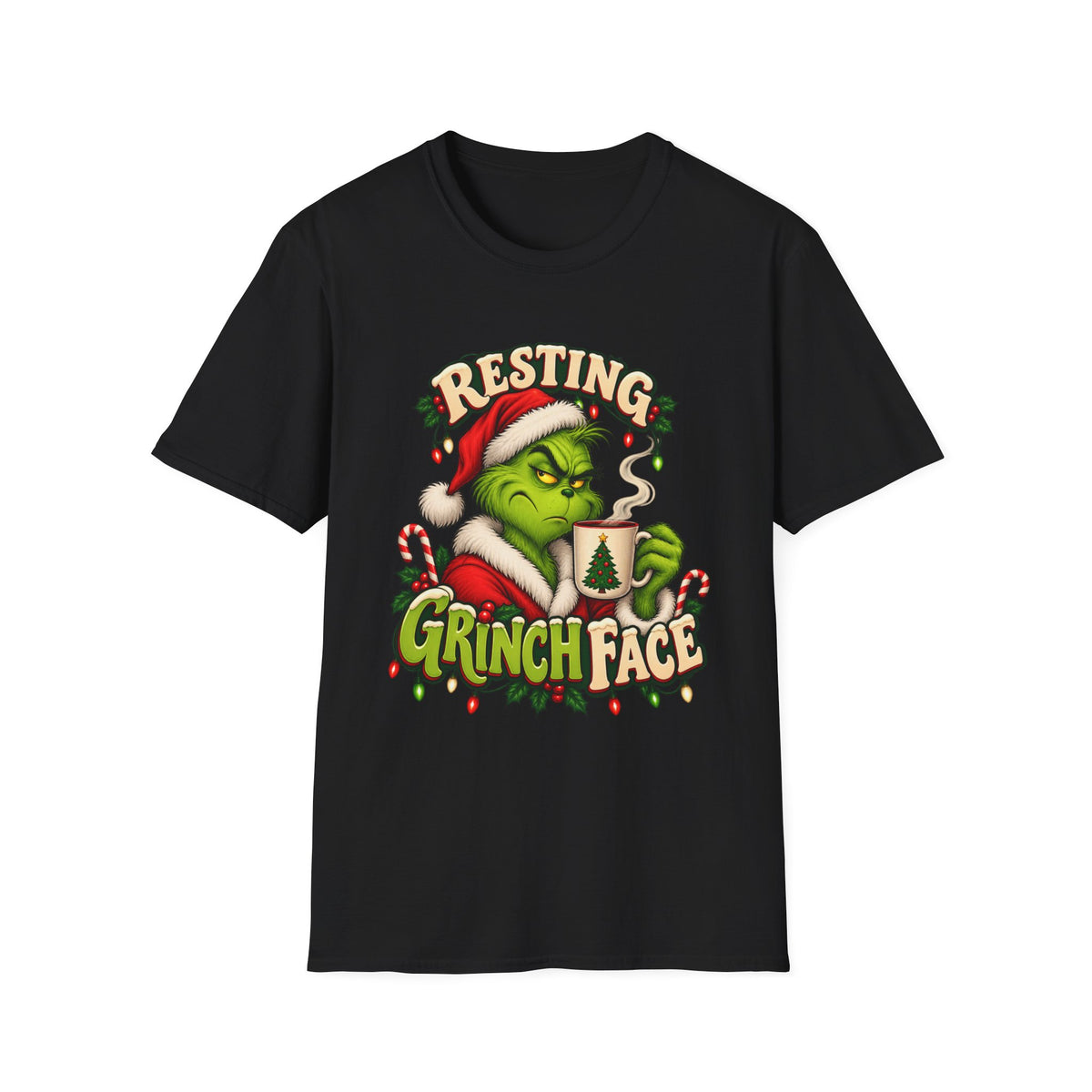 Christmas | Resting Grinch Face | Graphic Tee