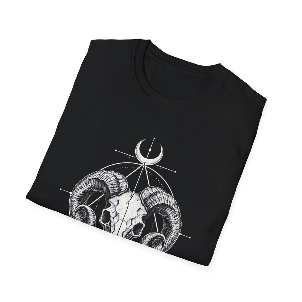 Ram Skull | Occult Moon Geometry | Graphic Tee