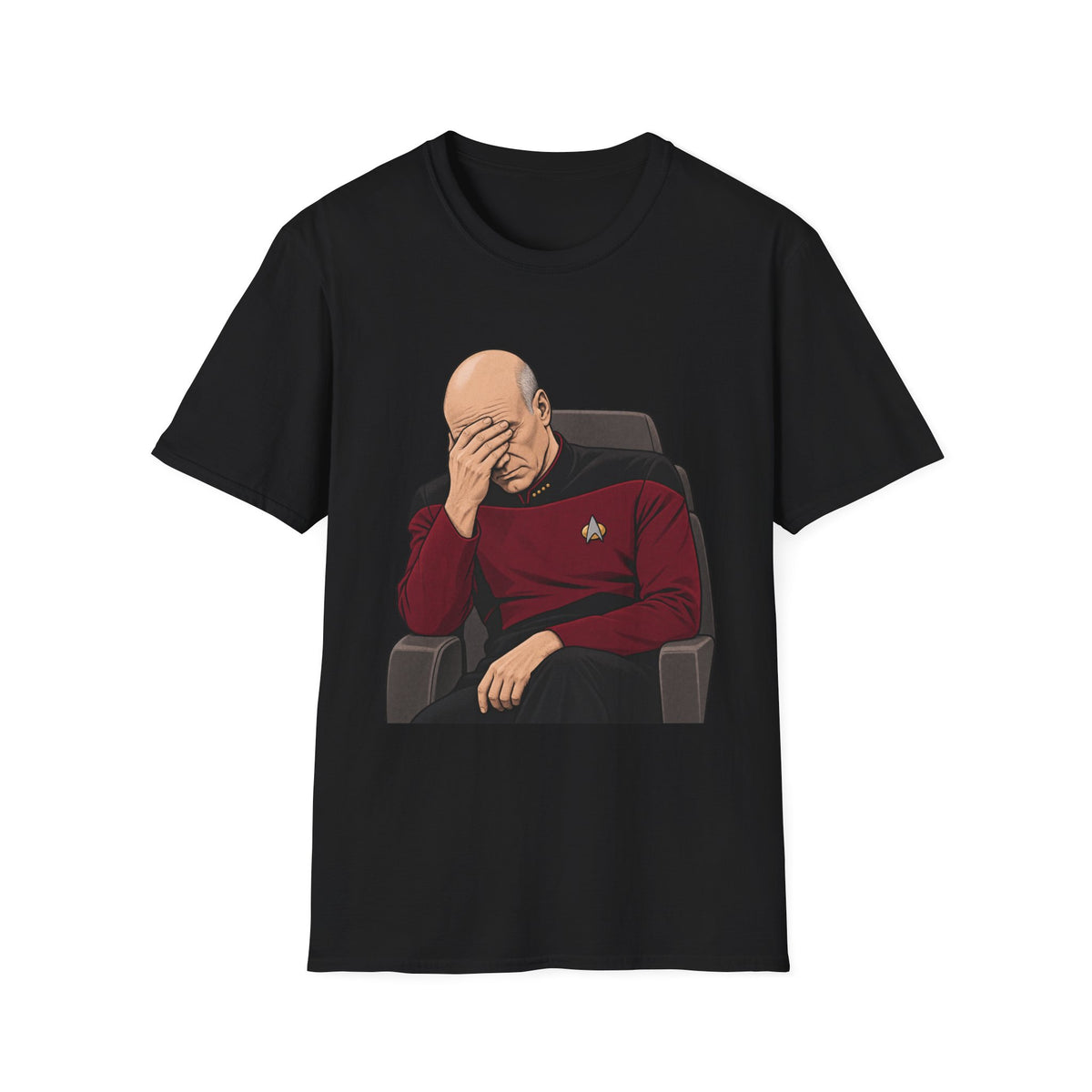 Facepalm The Final Frontier | Captain Picard | Meme | Graphic Tee