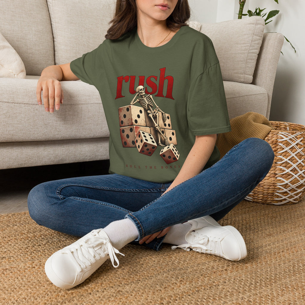 Rush | Roll the Bones | Dice Skeleton Prog Band T-Shirt