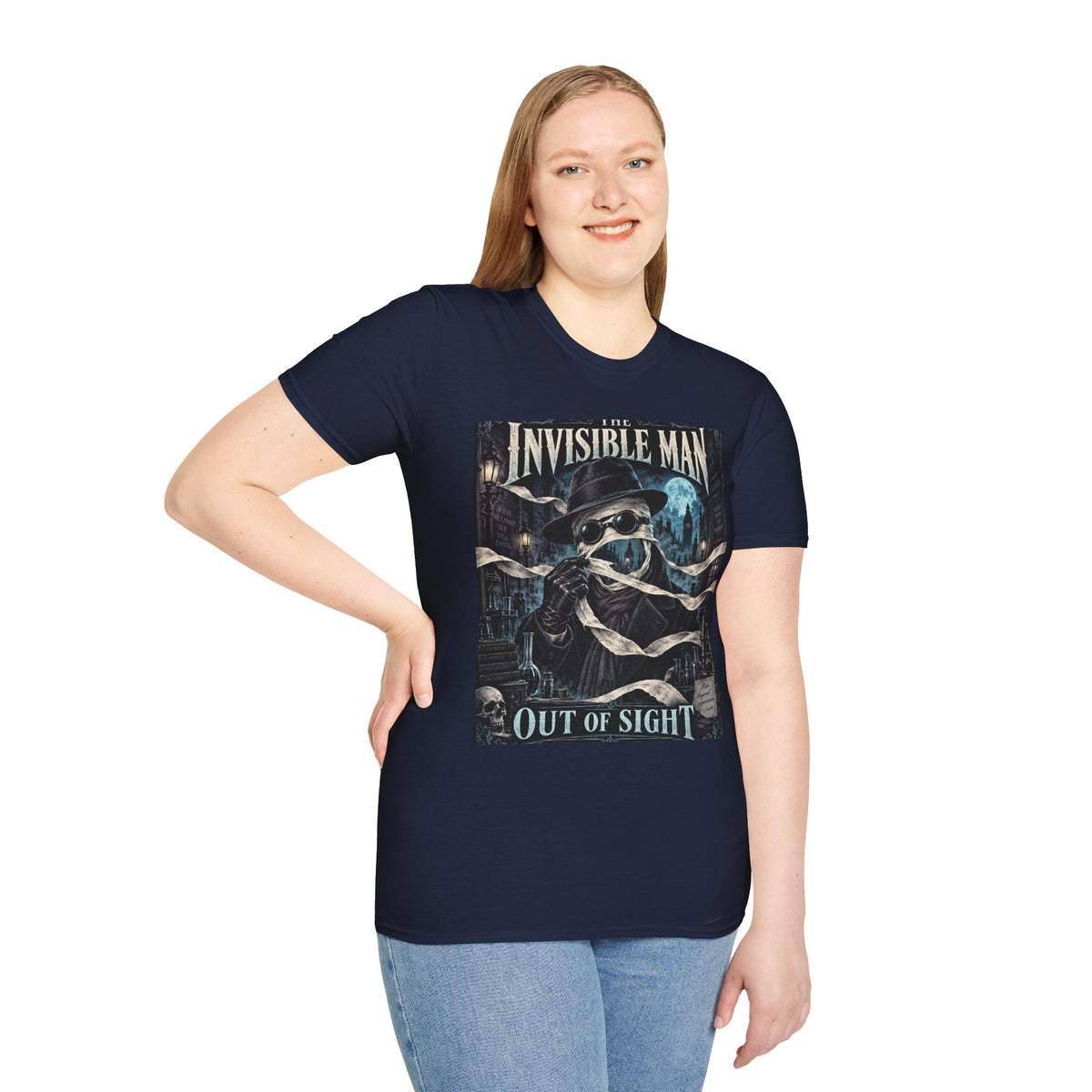 Invisible Man Graphic T-Shirt — Vintage Horror Novel Design