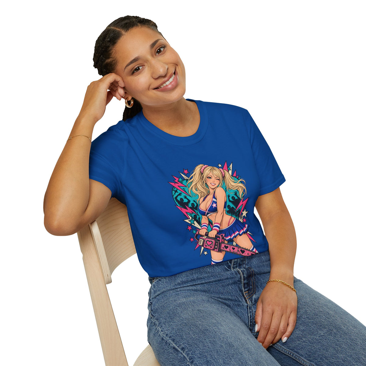 Juliet Starling | Lollipop Chainsaw | Zombie Game | Sexy Pin Up Girl T Shirt