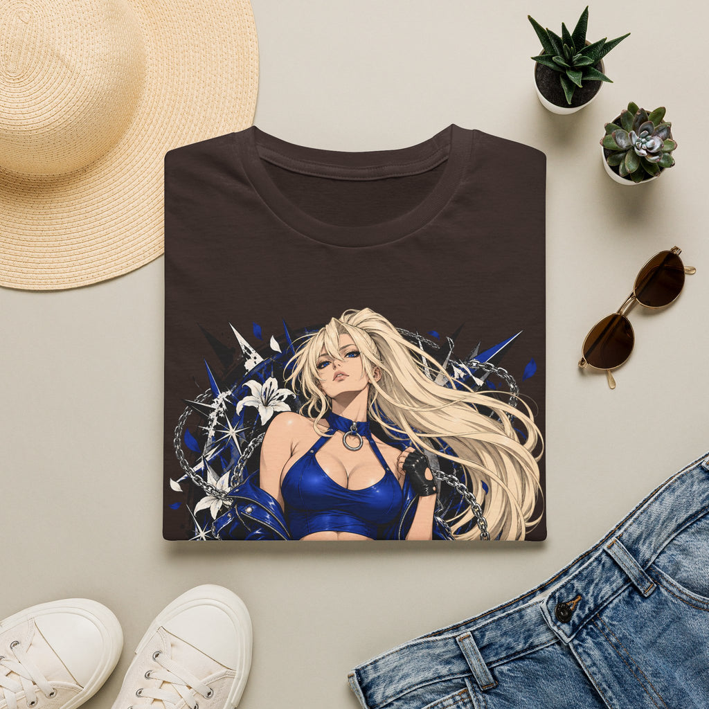 Electric Girl | Japanese Anime | Blonde Bombshell Pin Up Graphic Shirt