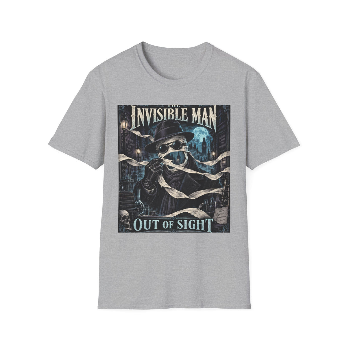 Invisible Man Graphic T-Shirt — Vintage Horror Novel Design