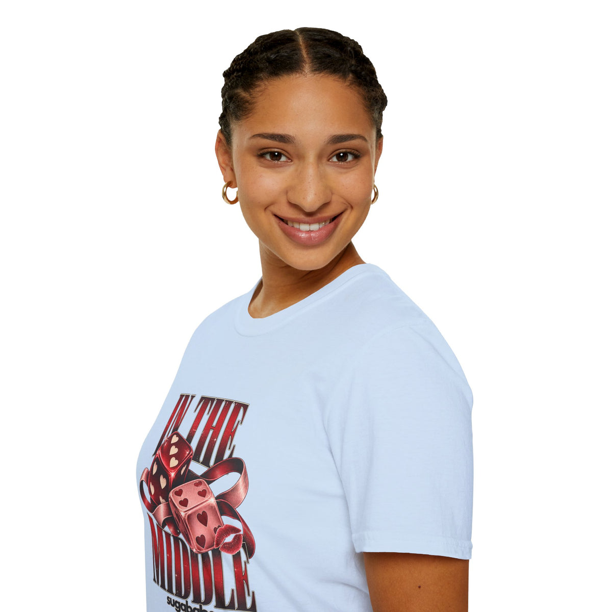 In The Middle | Sugababes | Retro Red Dice Graphic T Shirt