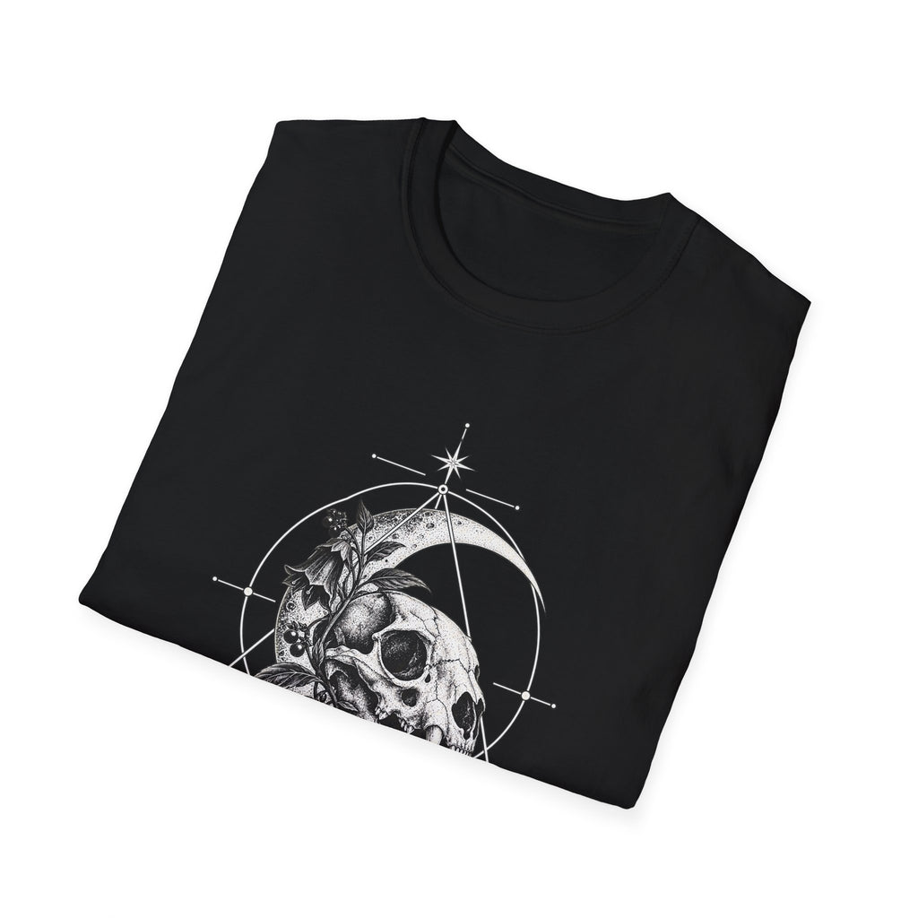 Cat Skull Crescent Geometric | Graphic Tee