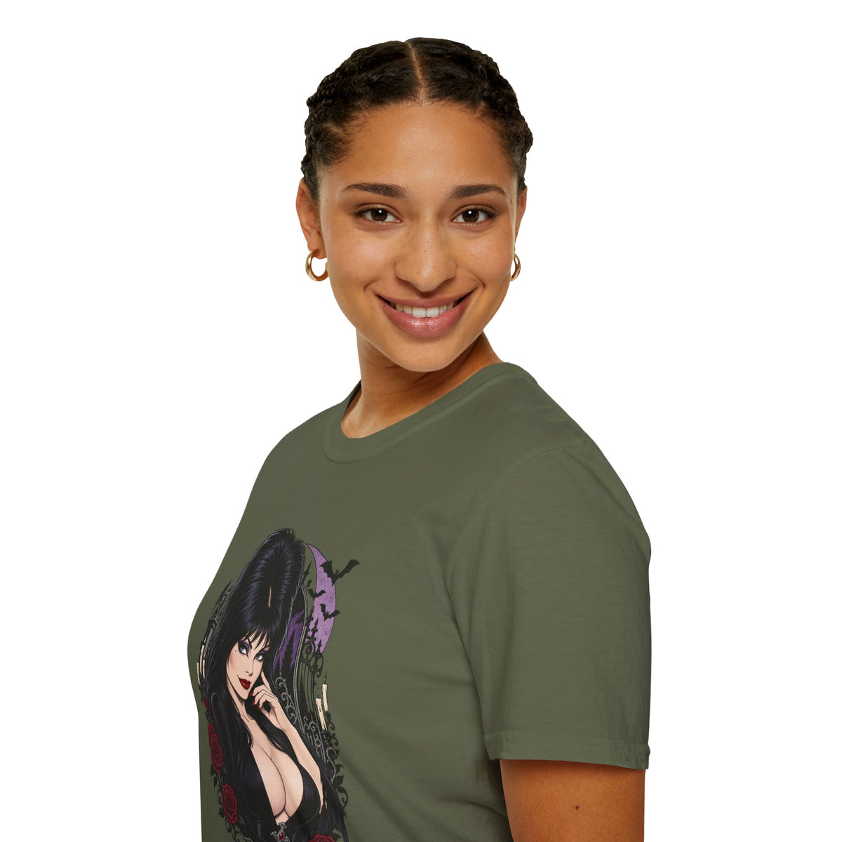 Elvira | Mistress of the Dark | Gothic Vampyress Pinup Girl | Sexy Halloween T-Shirt
