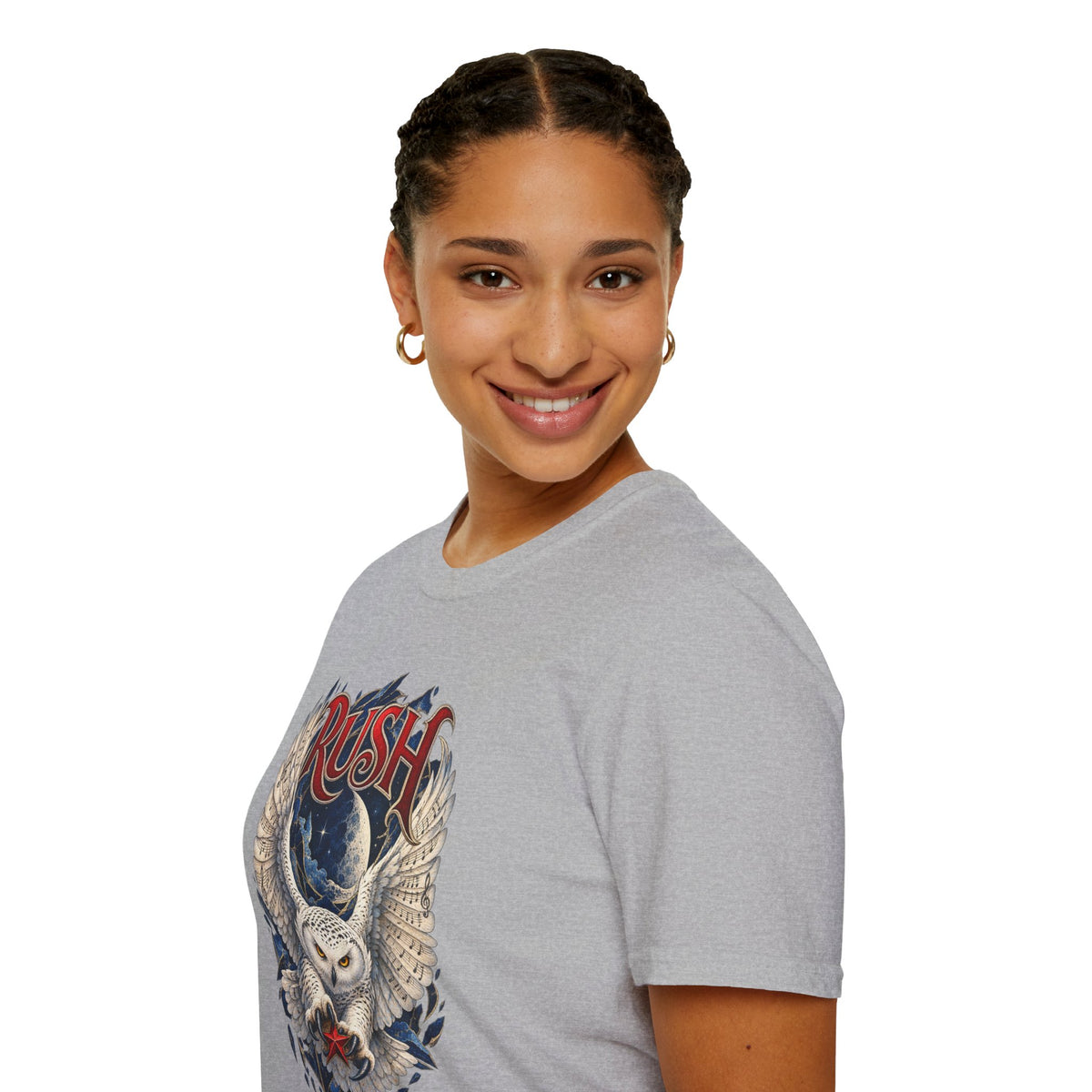 Rush | Fly by Night | Prog Rock | Owl Band Graphic T-Shirt