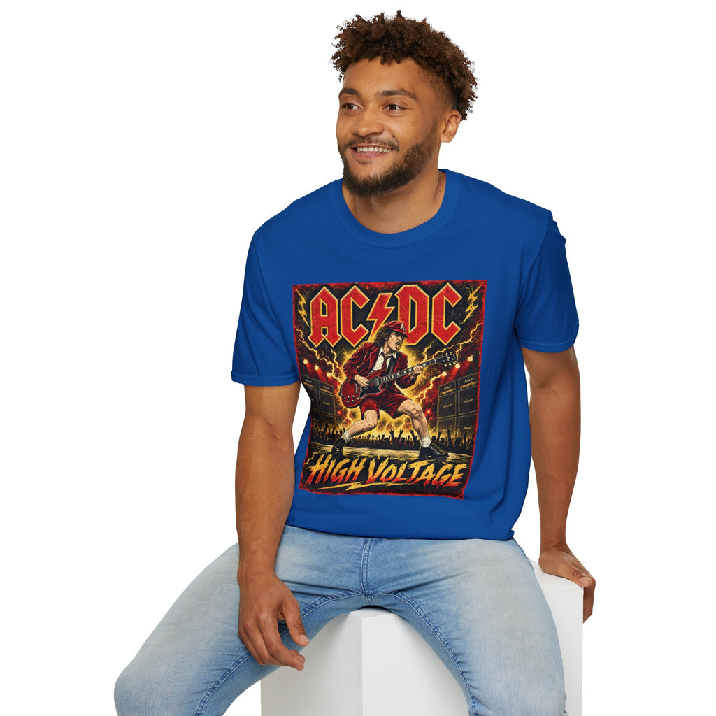 AC/DC High Voltage Graphic T-Shirt — Classic Rock Band Tee