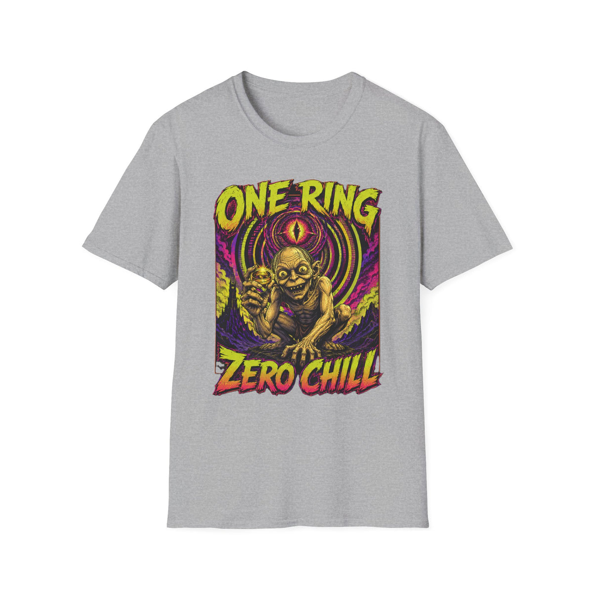 One Ring Zero Chill T-Shirt — Gollum Fantasy Horror Graphic Tee