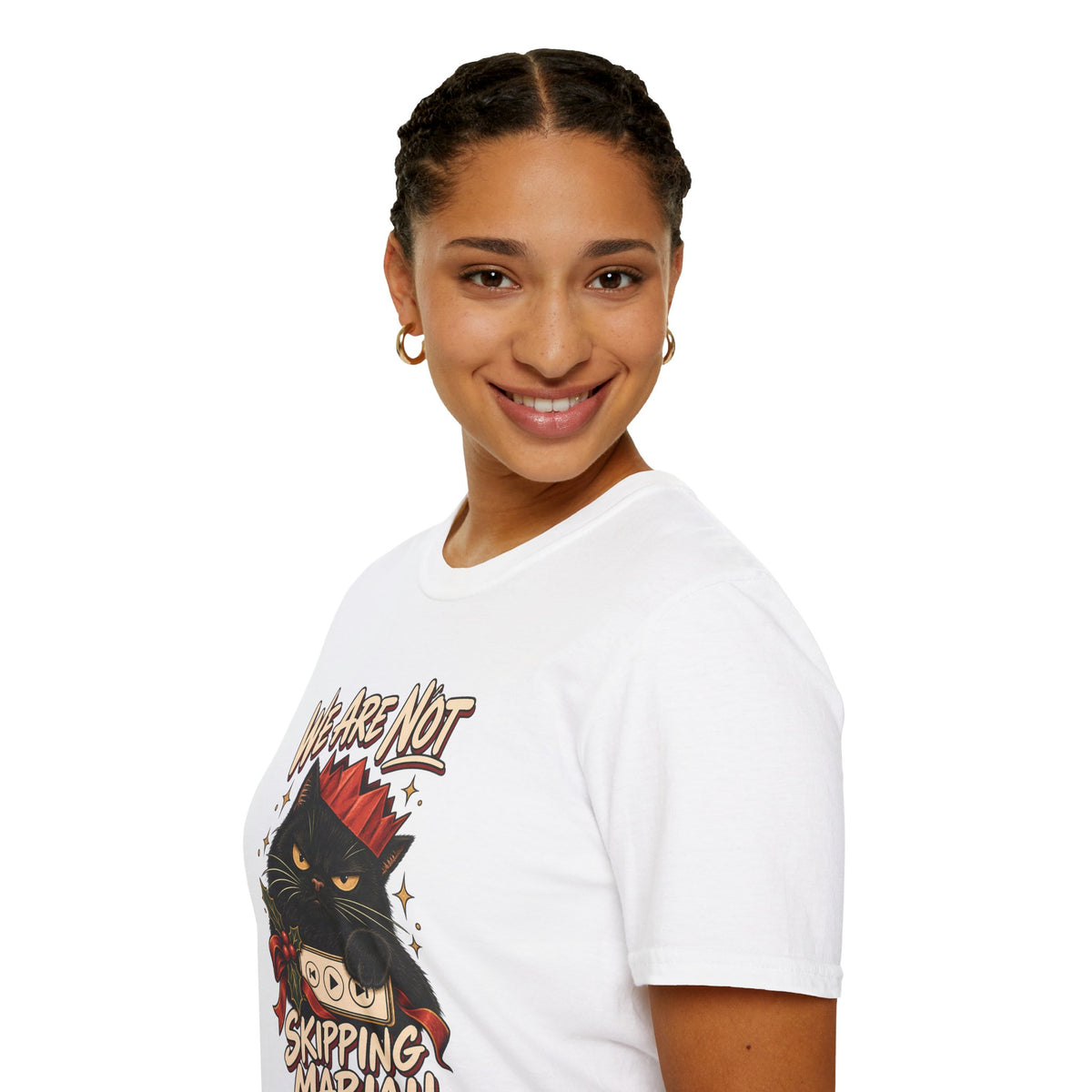 We Are Not Skipping Mariah | Mariah Carey Cat Fan Christmas Holiday Tee