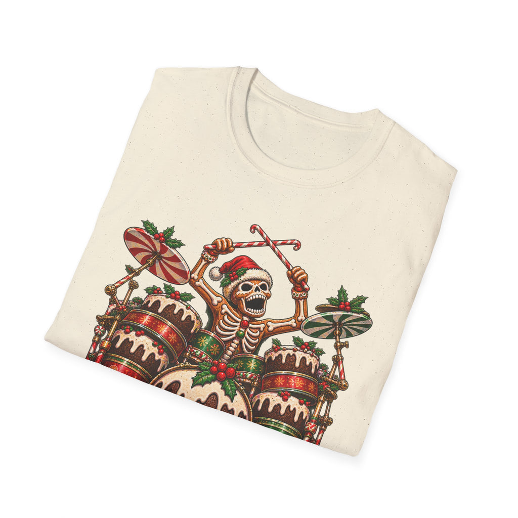 Gingerbread Headbangers | Drummer Christmas T-Shirt