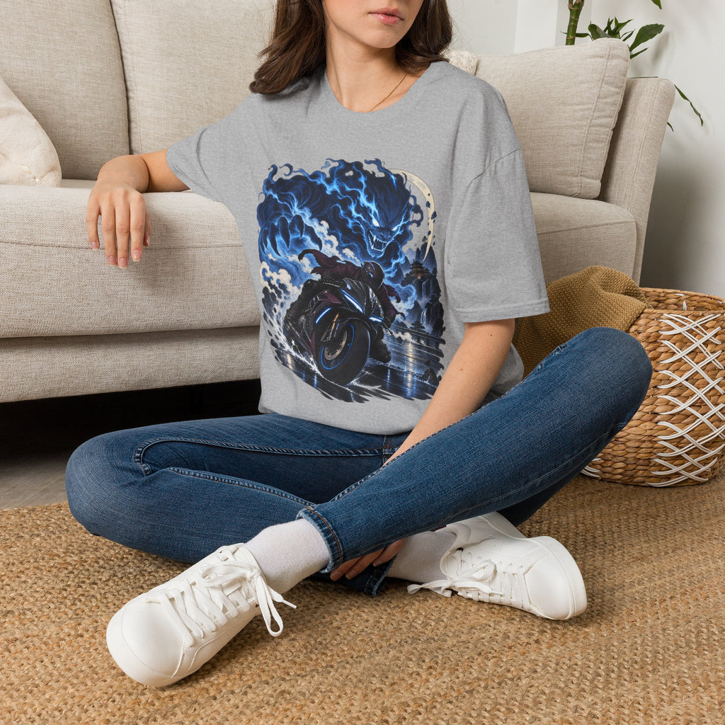 Demon of the Storm | Night Rider | Japanese Urban Motorcycle Tee