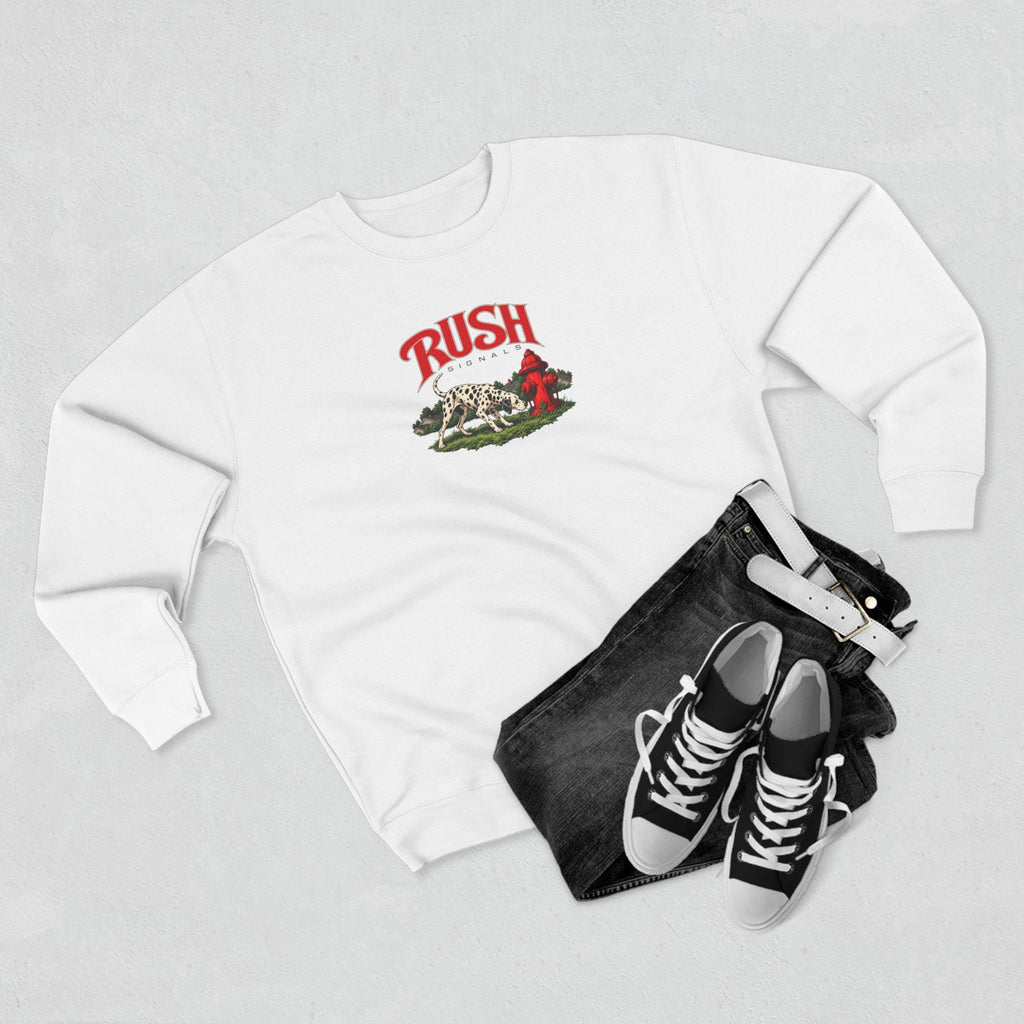 Rush | Signals | Dog & Fire Hydrant Prog Band Crewneck Sweatshirt