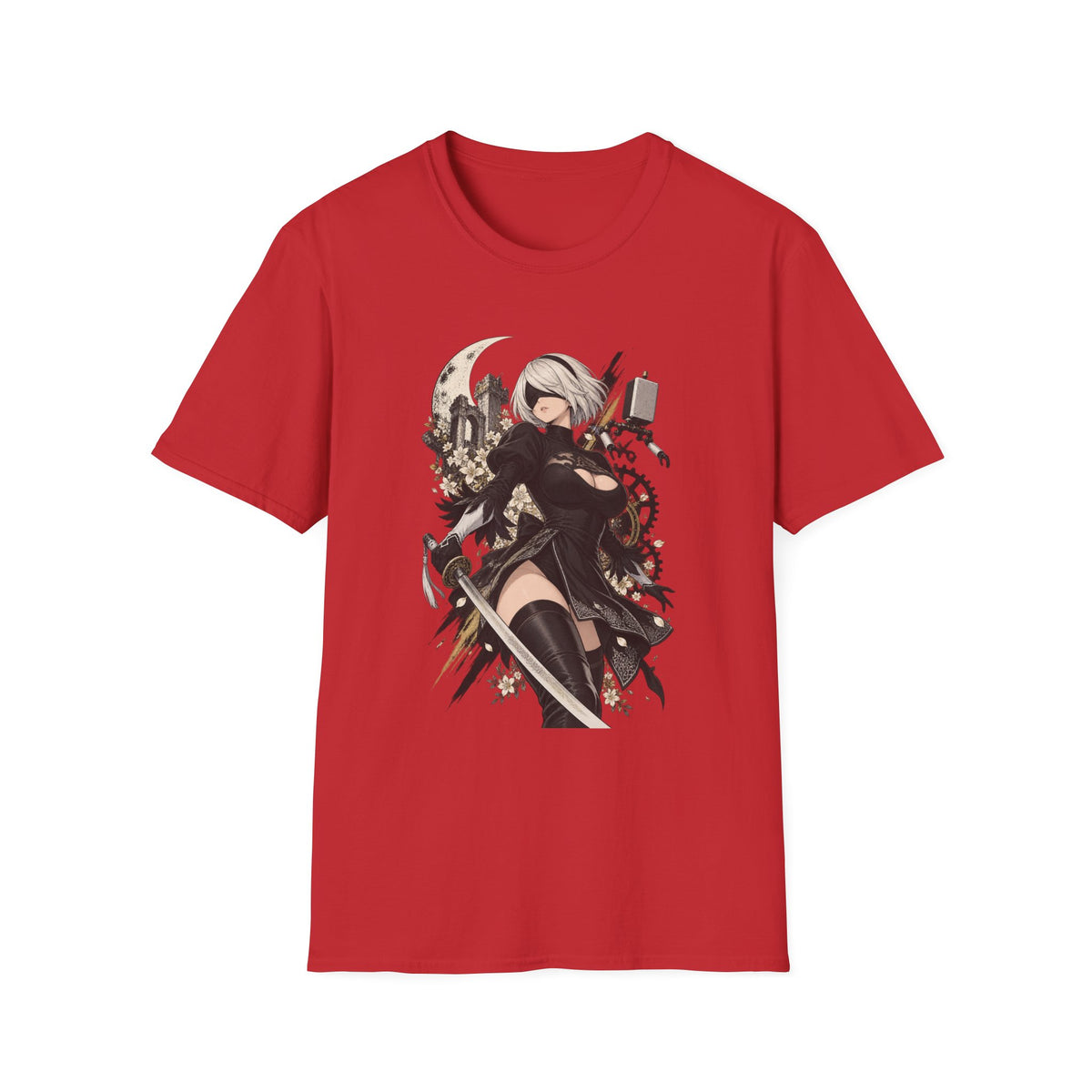 2B | Nier Automata | Anime Swordgirl Pin Up T-Shirt