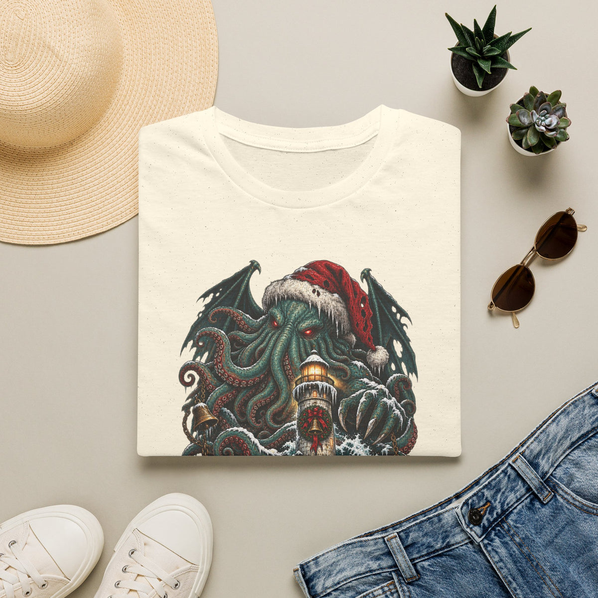 Merry Cthulhumas | Cthulhu Christmas T-Shirt