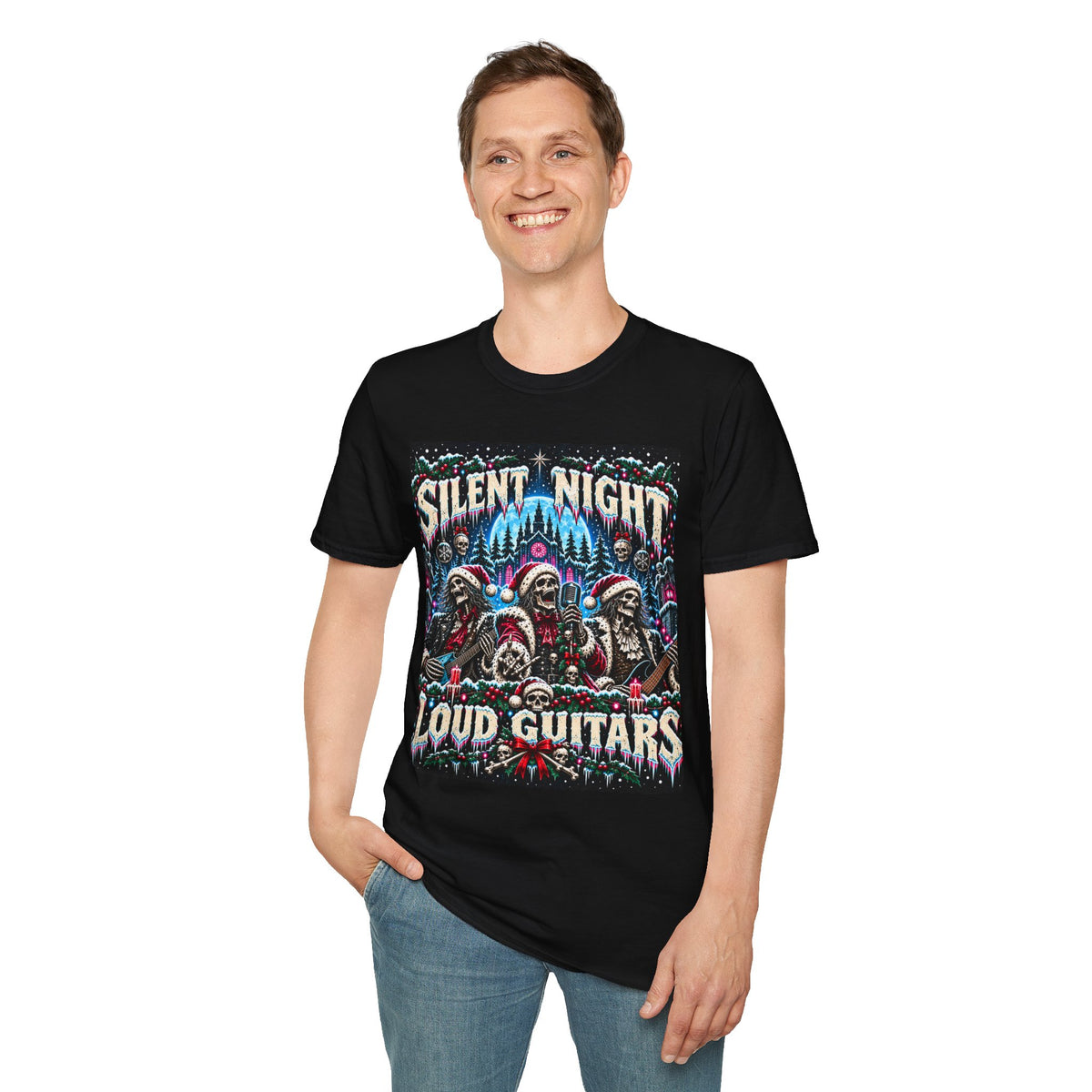Silent Night Loud Guitars T-Shirt