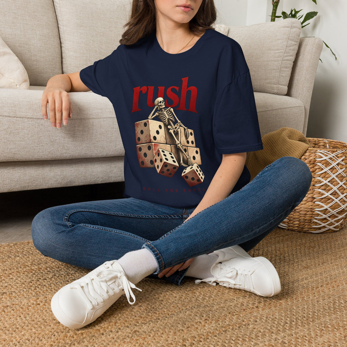 Rush | Roll the Bones | Dice Skeleton Prog Band T-Shirt