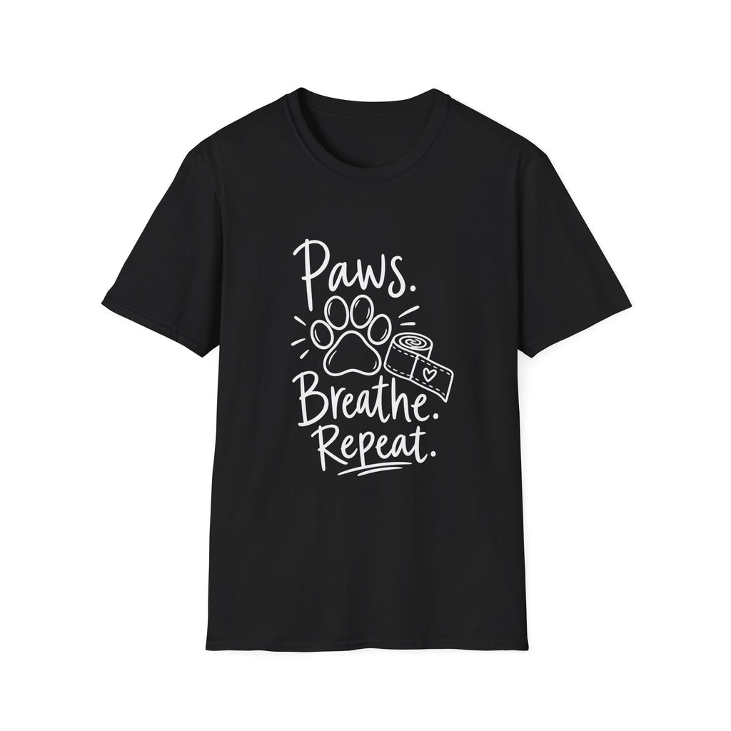 Vet Gift | Animal Lover Gift | Paws. Breathe. Repeat. | Graphic Tee