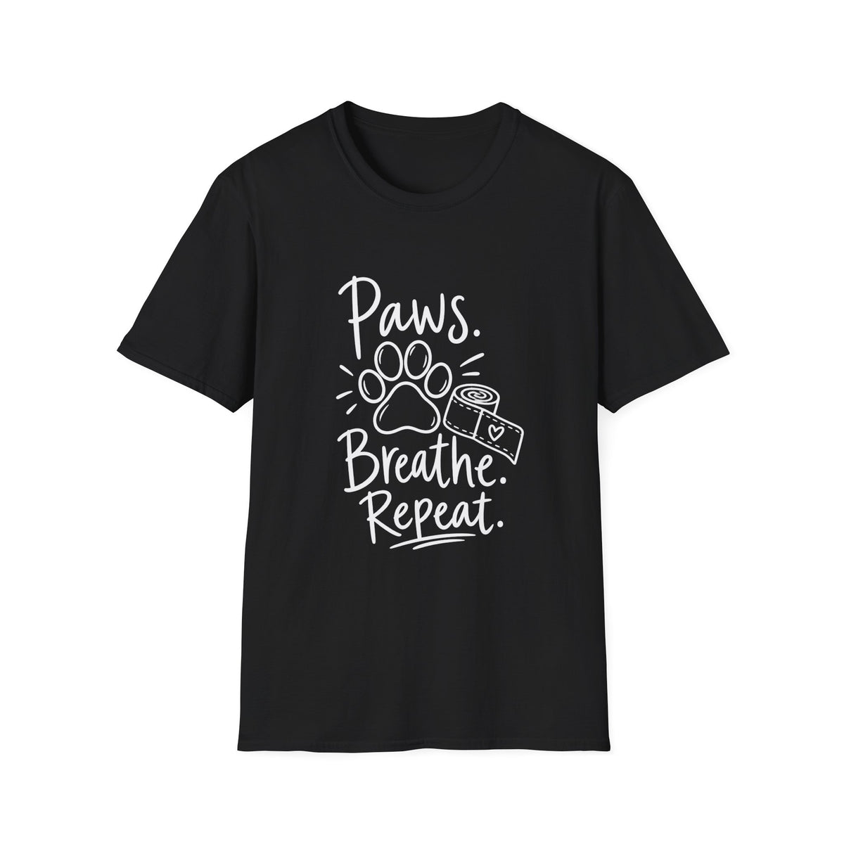 Vet Gift | Animal Lover Gift | Paws. Breathe. Repeat. | Graphic Tee