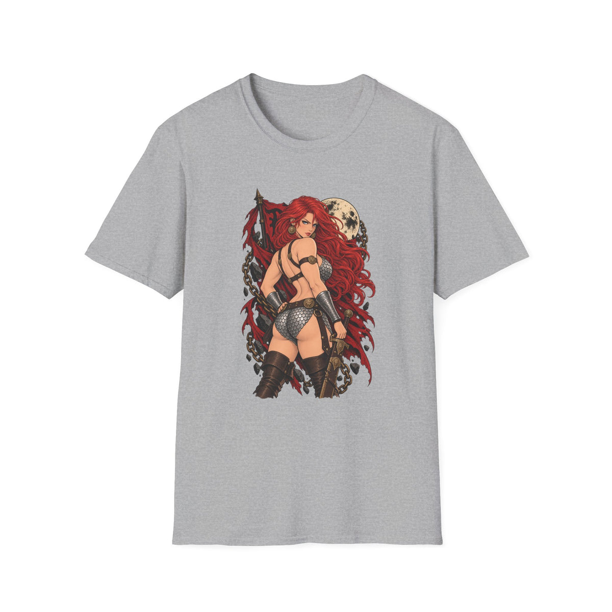 Red Sonja | Sexy Pin Up Barbarian Girl Graphic Shirt