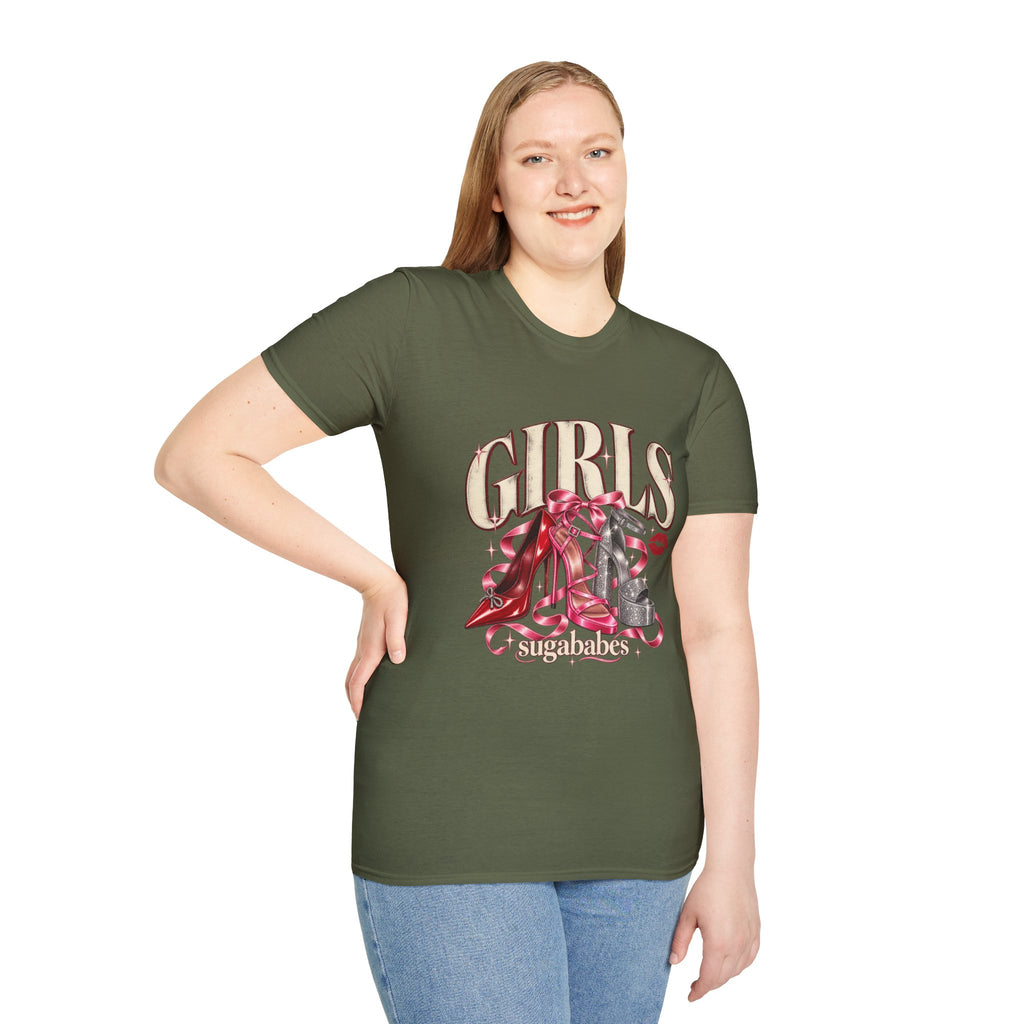 Sugababes |  Red Heels & Ribbons | Girls Night T Shirt