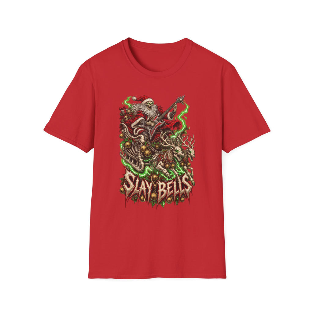 Slay Bells | Santa Clauses Horror Christmas T-Shirt
