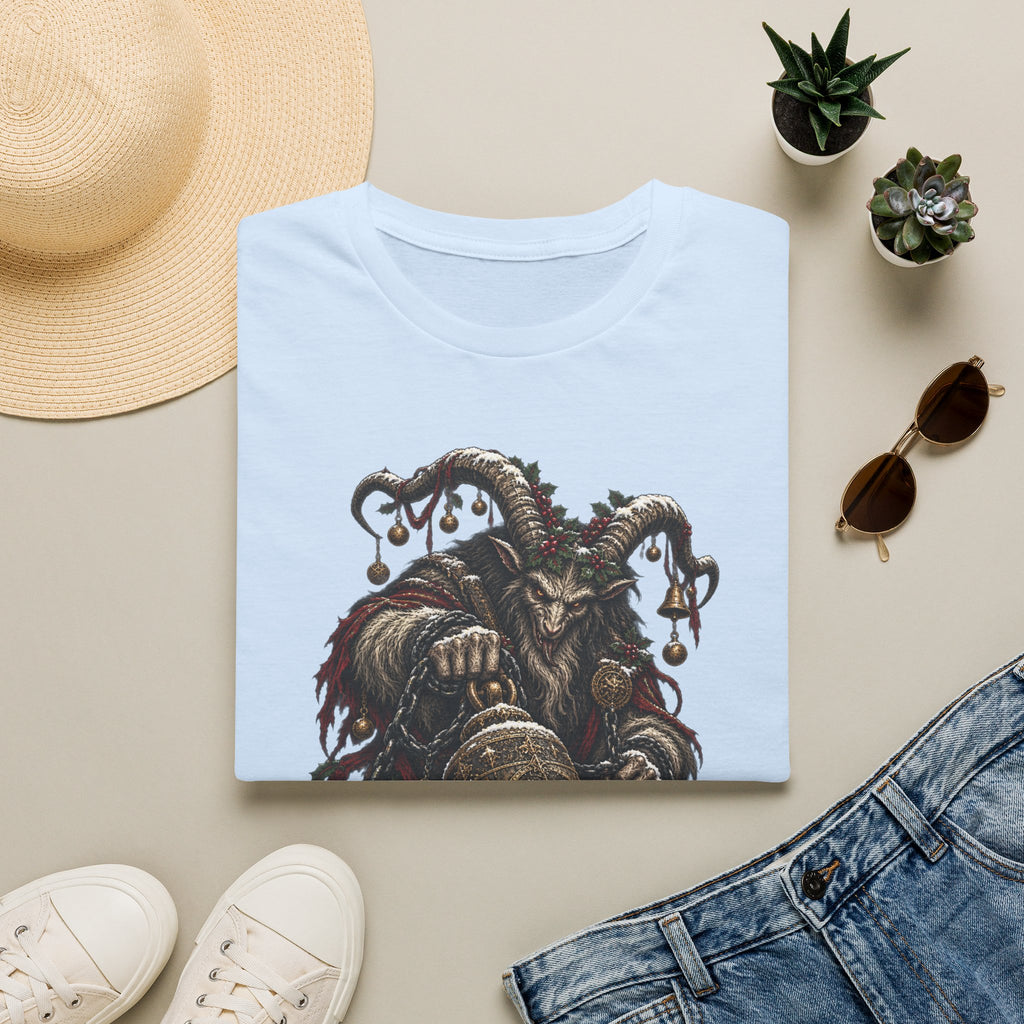 Krampus with Bell | Dark Christmas Demon T-Shirt