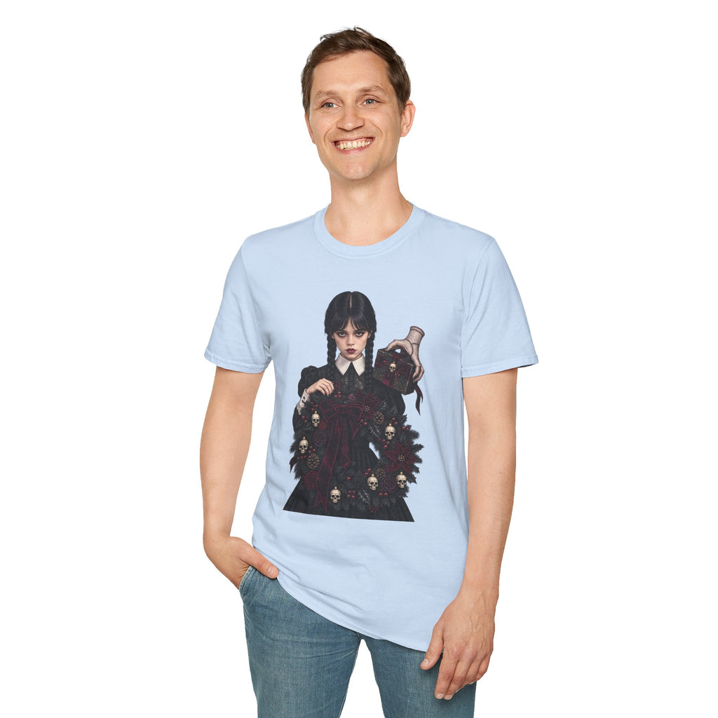 Wednesday Addams | Gothic Chrismtas Portrait T-Shirt