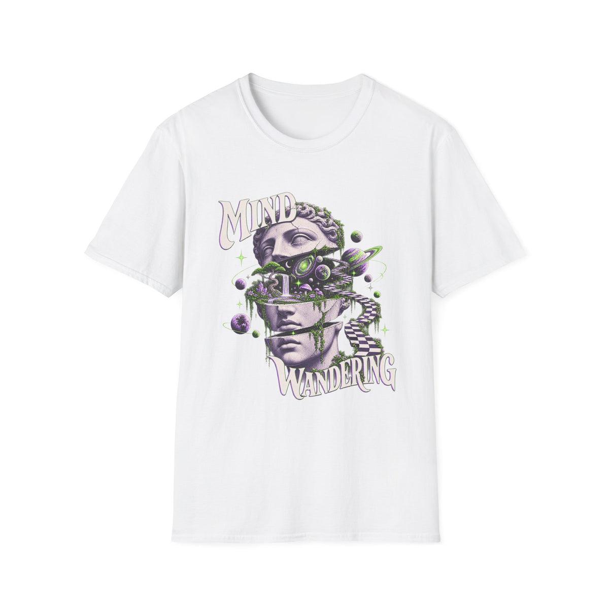 Mind Wandering | Surreal | Retro | Statue | Graphic Tee