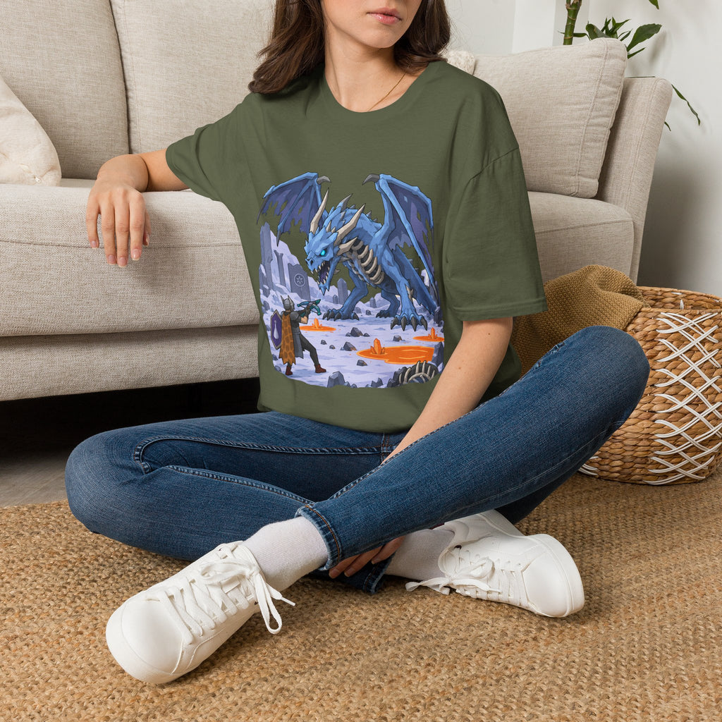 Vorkath Blue Ice Dragon T-Shirt - Fantasy Dragon Graphic Tee
