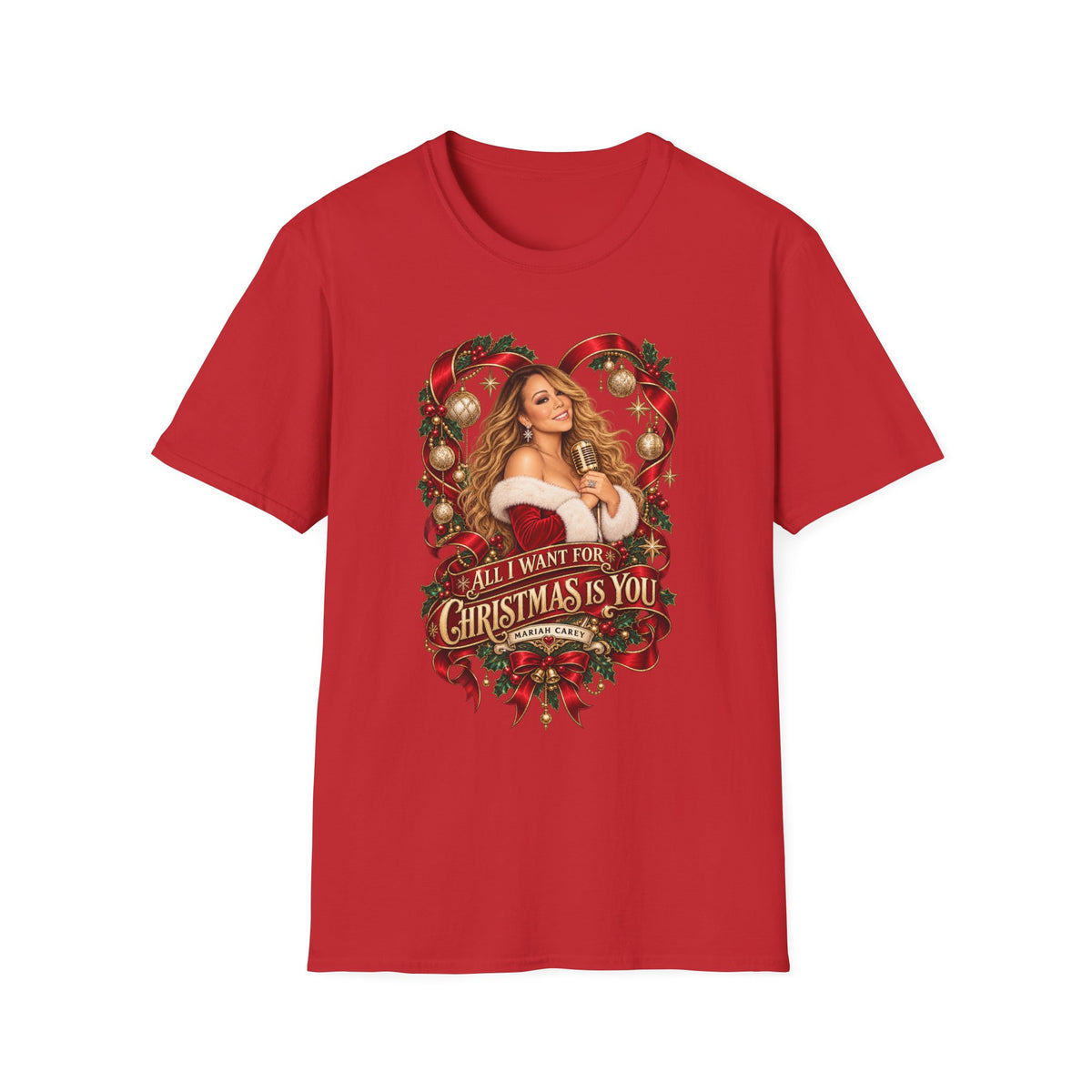 Mariah Carey | All I Want for Chrismtas Is You | Christmas Graphic T-Shirt