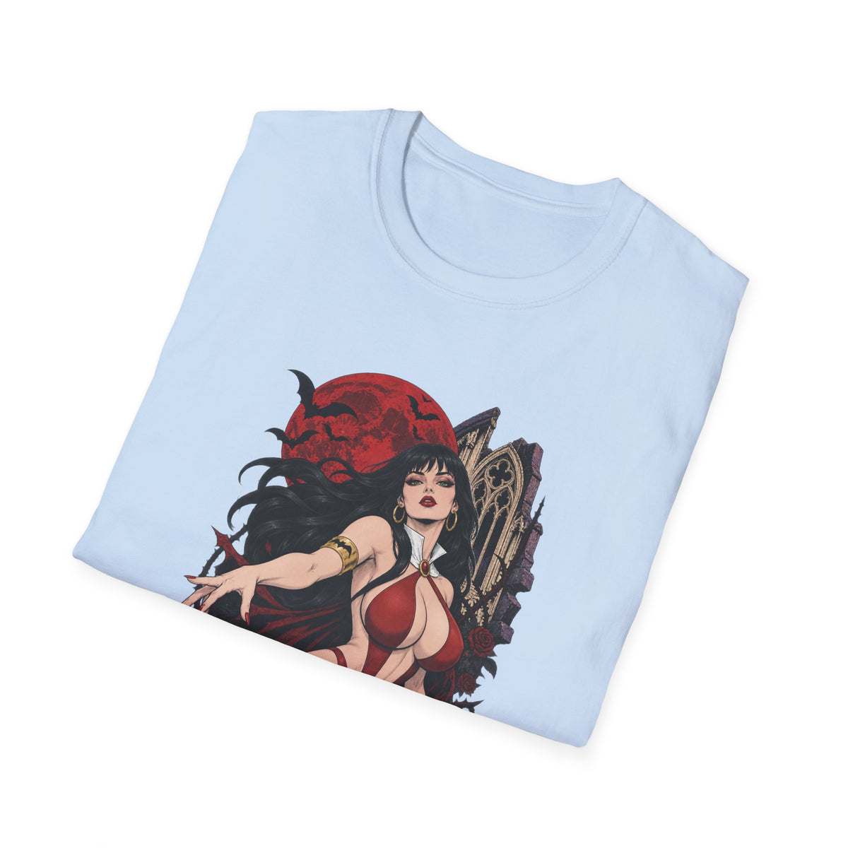 Vampirella | Sexy Vampire Queen | Pin Up Girl | Sexy Halloween Graphic T-Shirt