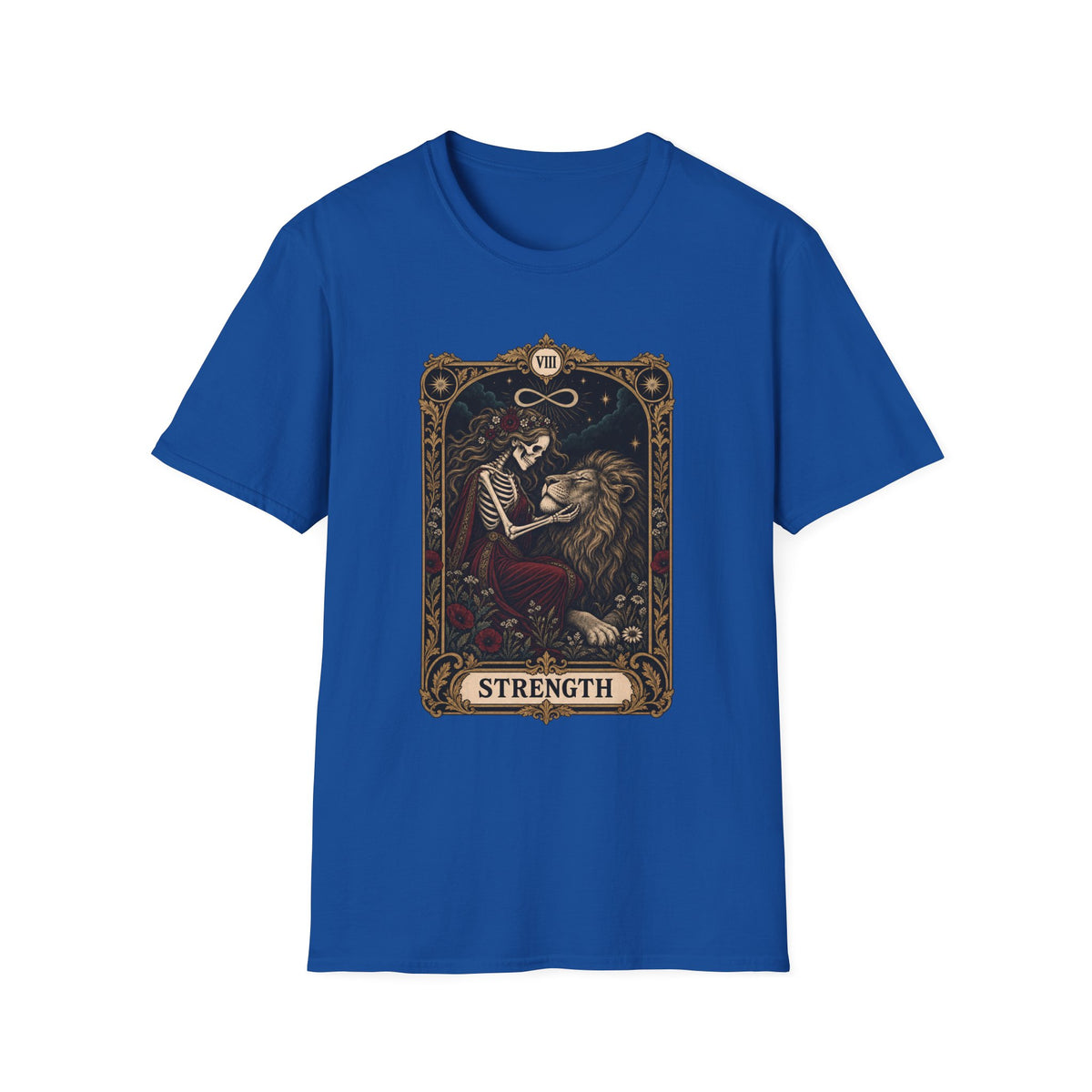 Strength | Tarot | Skeleton & Lion | Graphic Tee