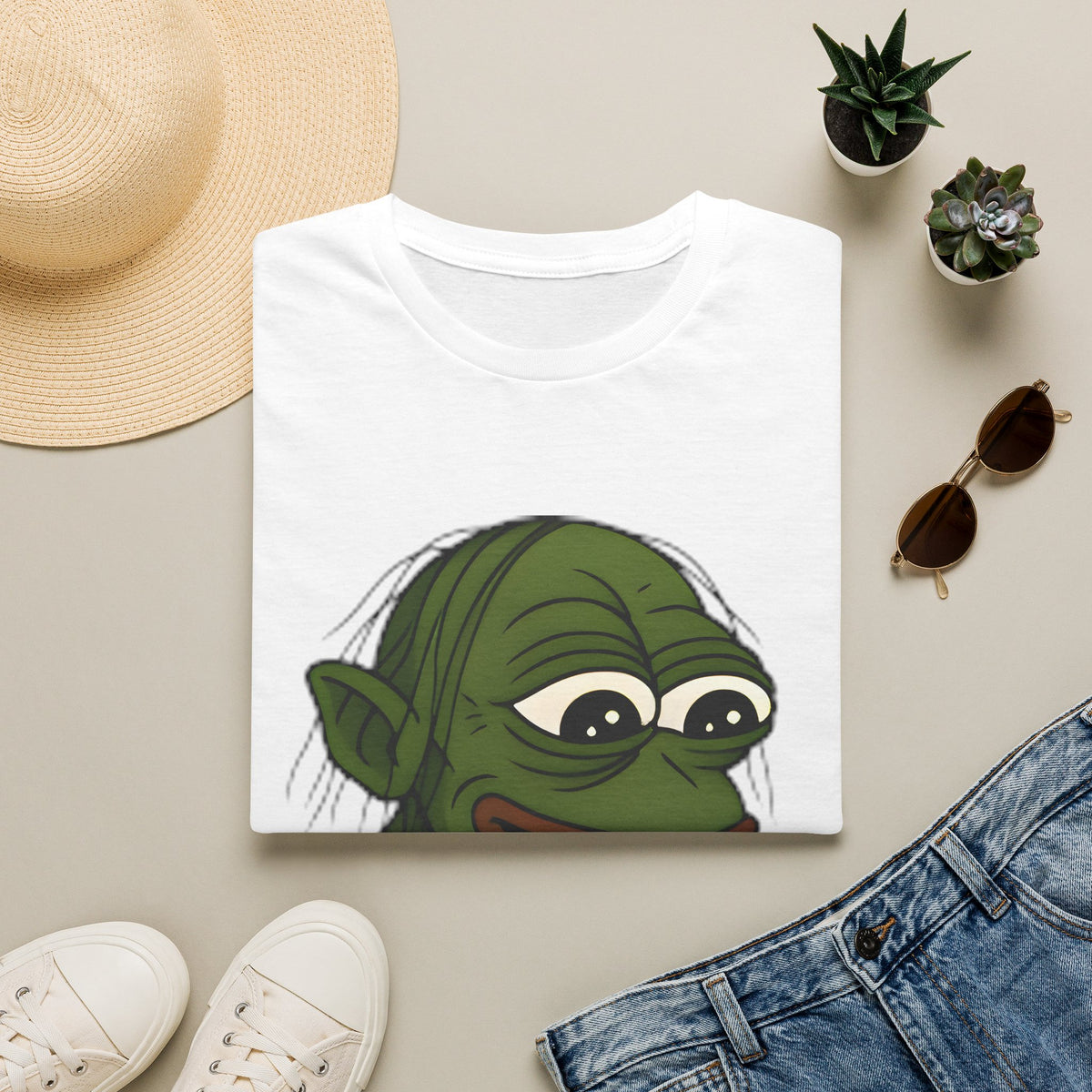 Pepe Ring T-Shirt — Humorous Green Meme Tee