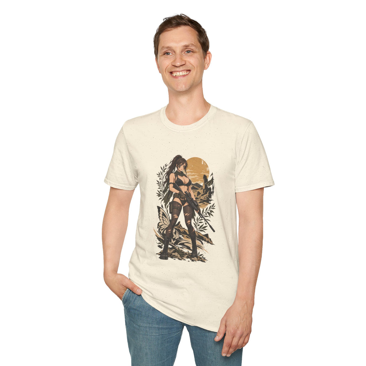 Quiet | Metal Gear | Sexy Sniper Pin up Fantasy Warrior Woman T-Shirt