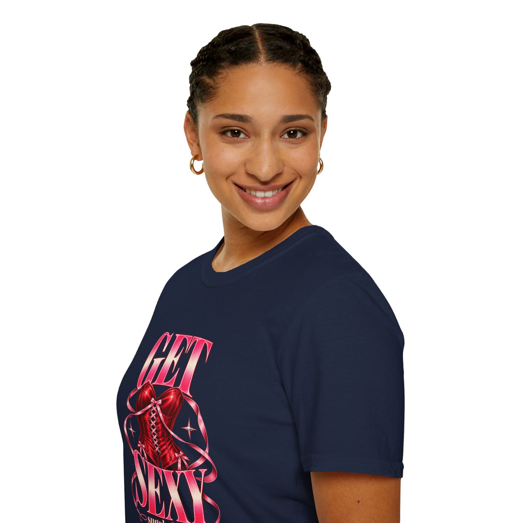 Get Sexy | Sugababes | Corset Retro Pink Y2K Vibe Graphic T Shirt
