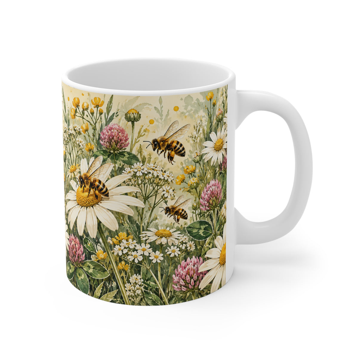 Bee Garden | Botanical Nature Lover Coffee Cup Gift (11oz)
