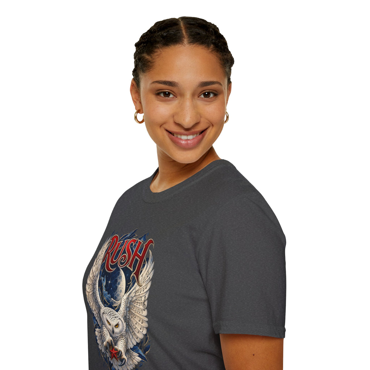 Rush | Fly by Night | Prog Rock | Owl Band Graphic T-Shirt